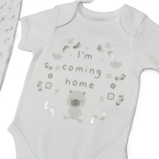 H13633: Baby "I'm Coming Home" 5 Piece Net Bag Gift Set (NB-3 Months)